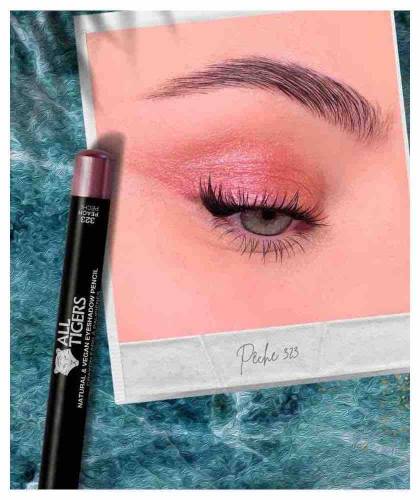 ALL TIGERS Eyeshadow Pencil PEACH 323 pink eyeliner vegan