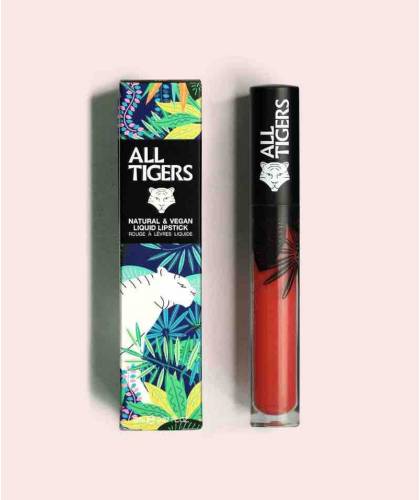 Lippenstift ALL TIGERS Liquid Lipstick Matt ROSENHOLZ 683 vegan Naturkosmetik l'Officina beauty