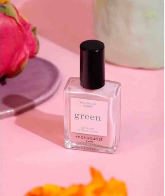 Manucurist Vernis GREEN Gloss rose pastel irisé l'Officina Paris