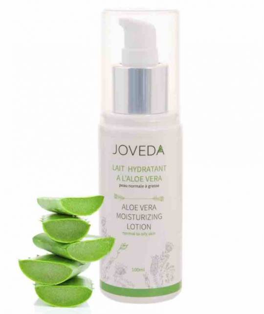 Joveda Lait Hydratant à l'Aloe Vera cosmétique ayurvédique vegan acné