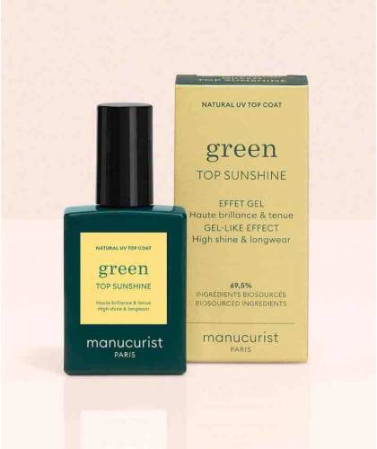 Manucurist GREEN Top coat Sunshine brillance Vernis naturel manucure