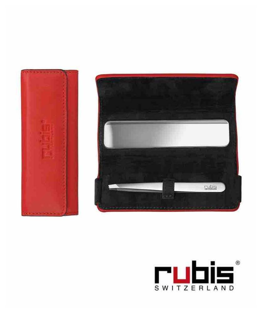 Pince à épiler Double Usage Tweezeasy - Inox Avec étui PVC, Fabriqué En Italie