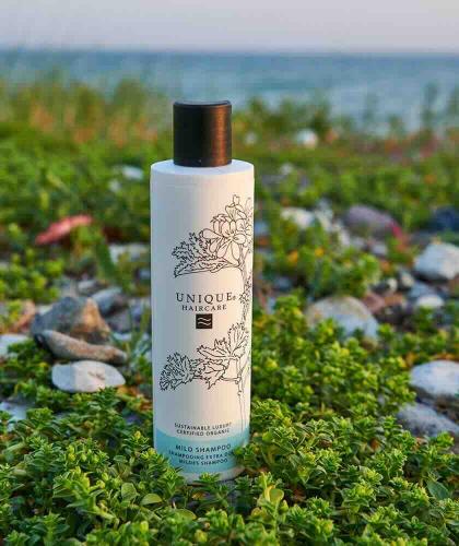 UNIQUE Haircare Mildes Shampoo parfümfrei empfindliche Kopfhaut Ecocert Dänemark Naturkosmetik