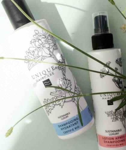 UNIQUE Haircare Feuchtigkeits-Shampoo Bio Kornblume Naturkosmetik aus Dänemark l'Officina