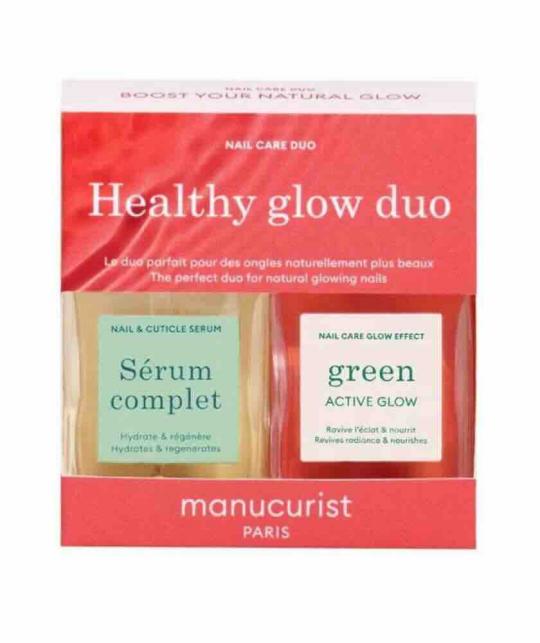 Manucurist Healthy Glow Duo nail care Green Active Glow Complete Serum
