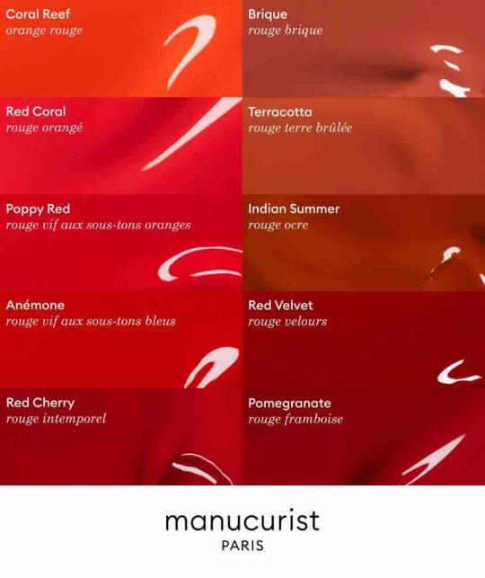 Manucurist GREEN Red Nail Polish  Indian Summer l'Officina Paris