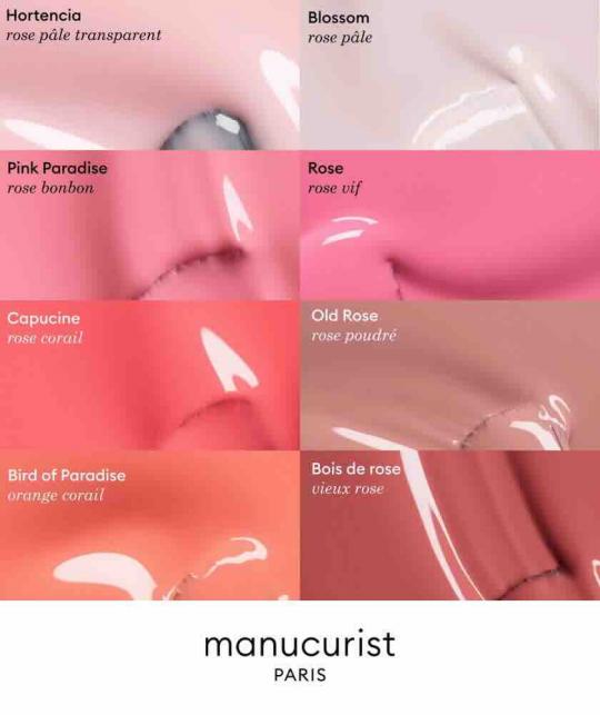 Pink nail polish Manucurist GREEN Hortencia fresh pink l'Officina Paris