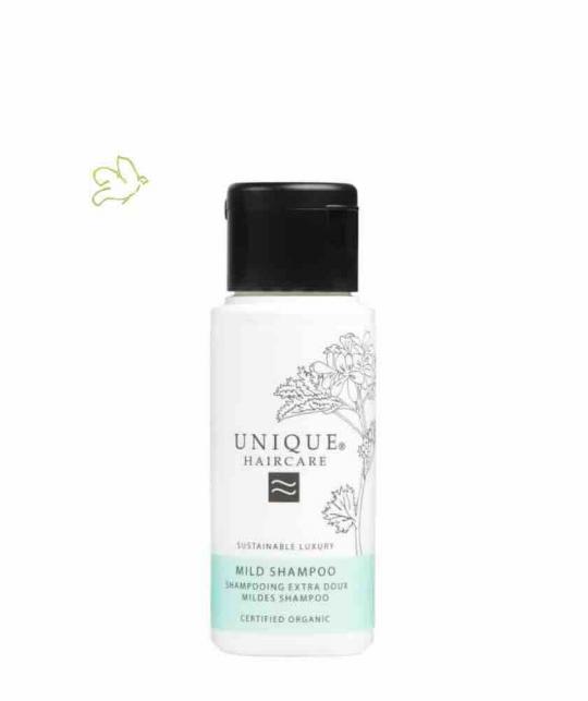 UNIQUE Haircare Mild Shampoo fragrance free 50ml travel size