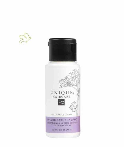 UNIQUE Haircare Colour Care Shampoo Kornblume Naturkosmetik mini reisegrösse