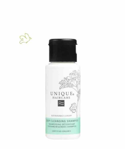 UNIQUE Haircare Deep Cleansing Shampoo cornflower 50ml mini travel size