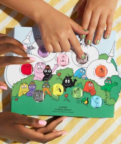 Kids Nail Polishes BARBAPAPA Petite Manucurist Box Family colors