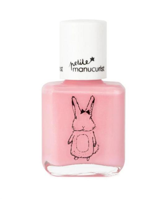 Petite Manucurist Kids Nail Polish baby pink ROSIE the Rabbit non toxic shimmery