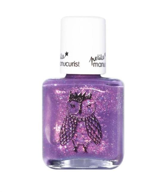 Kids Nail Polish Petite Manucurist SCARLETT the Owl purple glitter