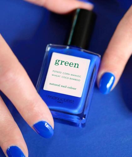 Manucurist Nail Polish GREEN Ultramarine blue electric vegan