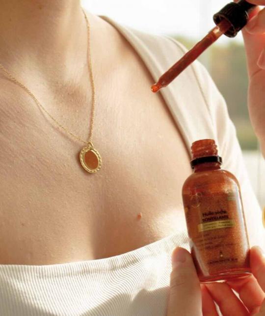 Schimmerndes Körperöl Golden Shimmer Dry Body Oil Clémence & Vivien Naturkosmetik l'Officina Paris