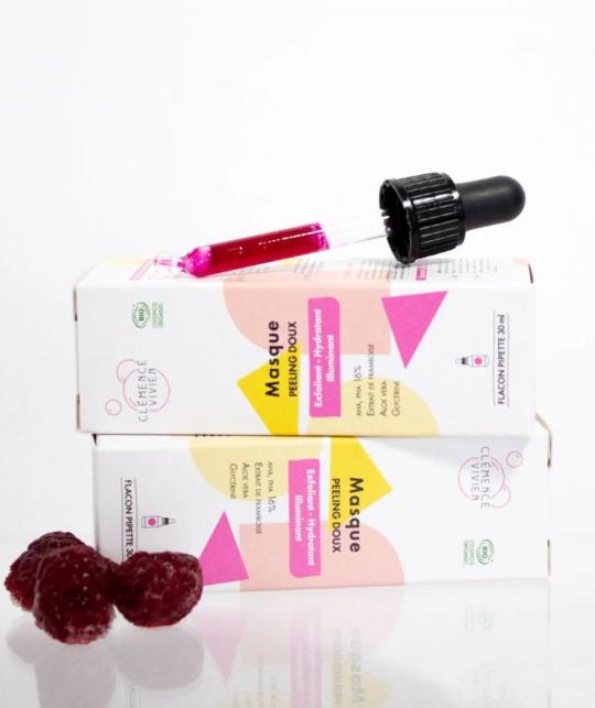 Clémence & Vivien Naturkosmetik Ultra sanfte Peeling Maske AHA, PHA empfindliche Haut