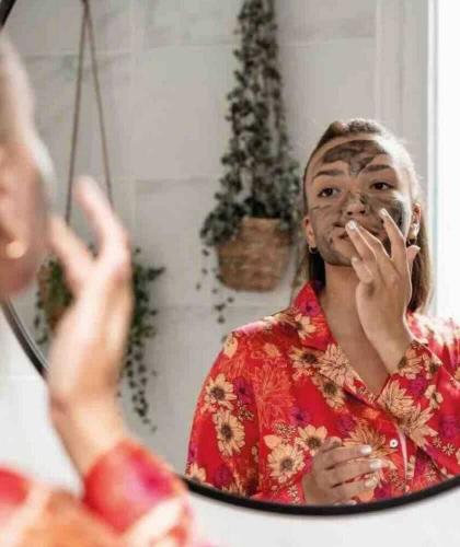 Clémence & Vivien Naturkosmetik | Klärende Peeling Maske AHA, BHA Activkohle unreine fettige Haut Akne Mischhaut
