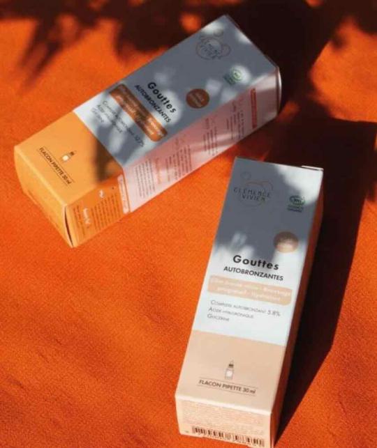 Naturkosmetik Self Tan Drops Selbstbräuner Hyaluronsäure Clémence & Vivien l'Officina Paris