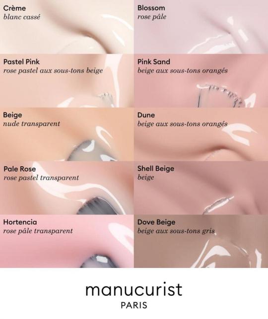 Pink Nail Polish GREEN Manucurist Pink Sand Bare Skin natural manicure l'Officina Paris