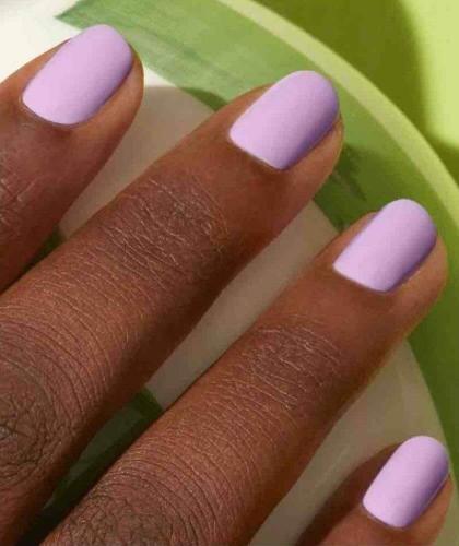 Nail Polish GREEN Manucurist Lisa Lilas pastel mauve natural manicure