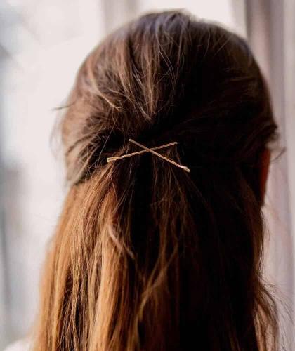 Bobby Pins hair clip BACHCA Paris  accessory gold French hairstyle l'Officina