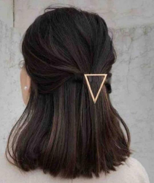 Haarspange Dreieck Rotgold Metall BACHCA Paris  Haarclip Haar Accessoires Frisur l'Officina