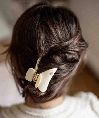 Hair Clip ivory - large accessories hairstyle bun BACHCA Paris l'Officina