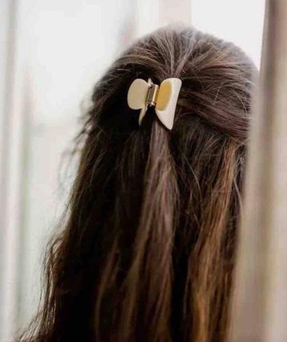 BACHCA Paris Pince à Cheveux chignon accessoire coiffure ivoire doré l'Officina