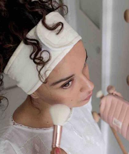 BACHCA Bandeau maquillage & soin coton velcro accessoire l'Officina Paris