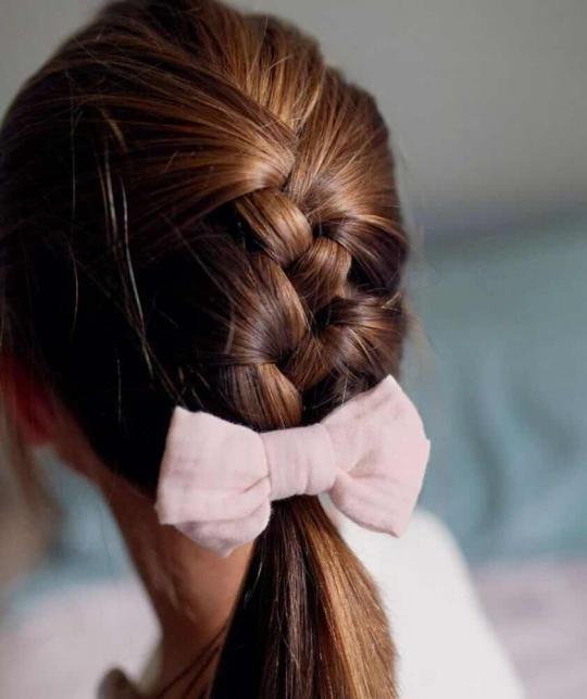 Cotton Elastic Bows Pink Hair Ties BACHCA Paris accessory bun ponytail l'Officina