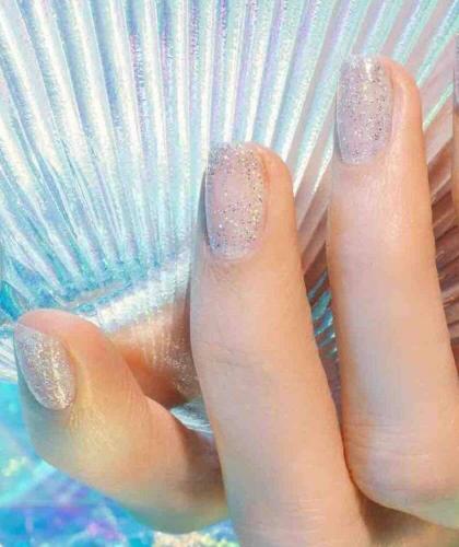 Nagellack Manucurist Mermaid transparent holografisch Schimmer Pailletten GREEN l'Officina Paris