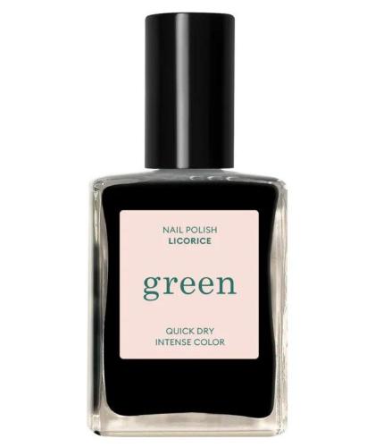 Black nail polish Manucurist GREEN Licorice manicure l'Officina Paris