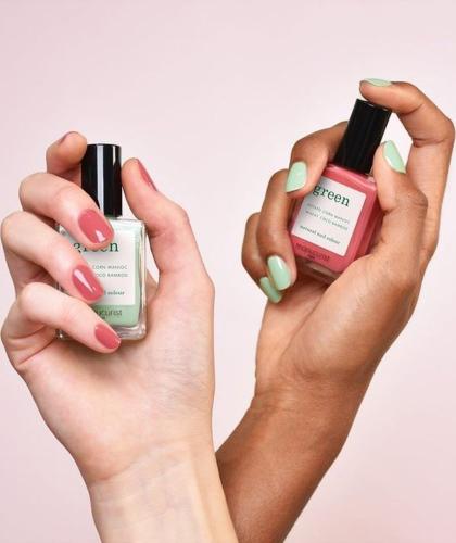 Nagellack Altrosa Boise de Rose Manucurist GREEN & Mint Pastellgrün - vegan, made in France - l'Officina Paris Naturkosmetik