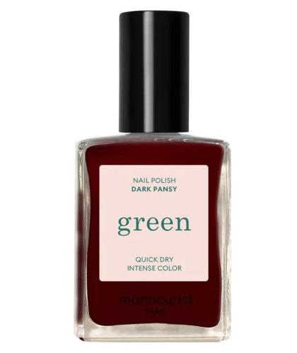 Nagellack Burgunderrot Manucurist Green Dark Pansy Bordeaux Rot l'Officina Paris Naturkosmetik