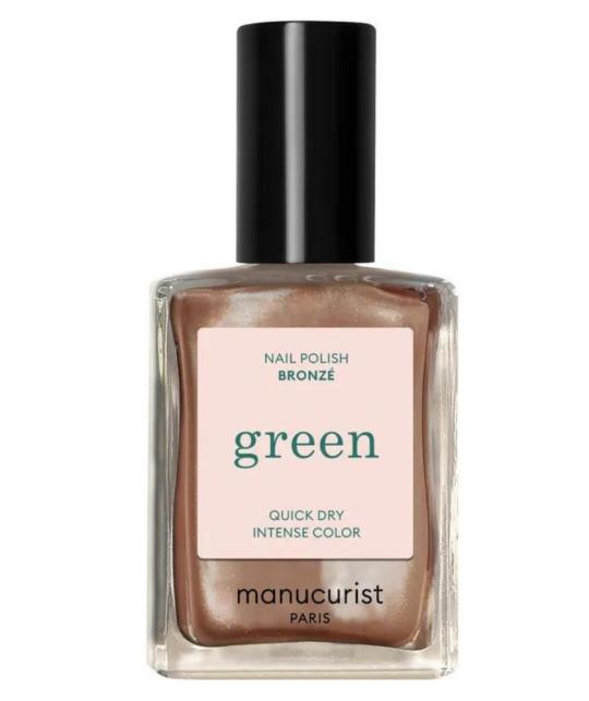 Nail Polish GREEN Manucurist Bronzé brown shimmery copper bronze l'Officina Paris