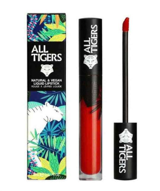 ALL TIGERS Rouge à Lèvres mat ROUGE PUR 888 naturel vegan CALL ME QUEEN