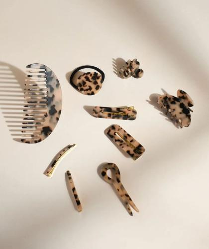 Haarklammer Schildpatt Bachca französisch Style Design Haar Accessoire l'Officina Paris