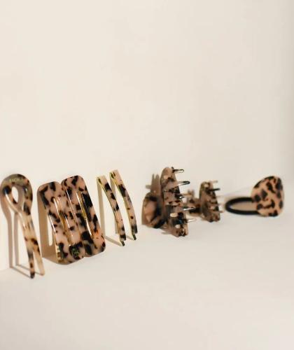 Haarklammer Schildpatt Bachca französisch Style Design Haar Accessoire l'Officina Paris