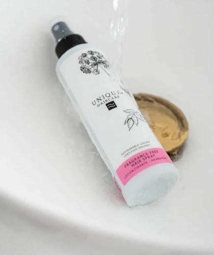 Fragrance Free Hairspray UNIQUE Haircare organic cosmetics