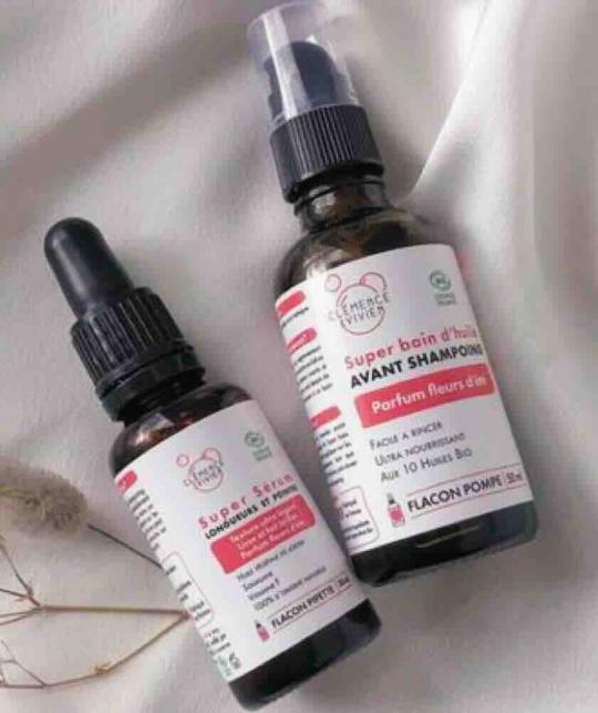 Clémence & Vivien Cheveux bio Super bain d'huile avant shampoing