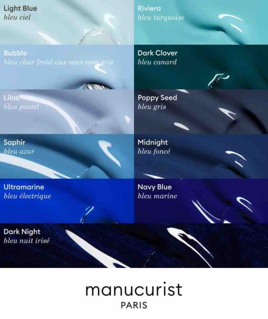 Manucurist Nagellack Marineblau GREEN Navy Blue Dunkelblau l'Officina Paris