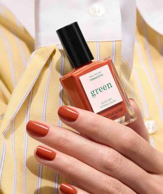 Nagellack Manucurist GREEN Terracotta Rot warm Naturkosmetik l'Officina Paris