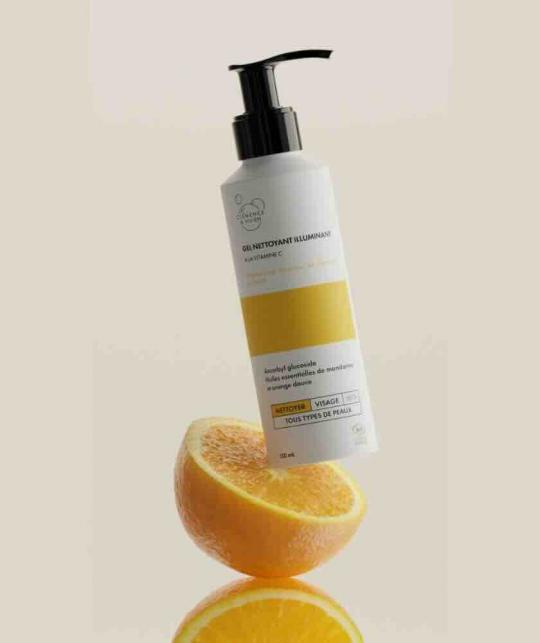 Illuminating Cleansing Gel Vitamin C organic skincare Clémence & Vivien brightening