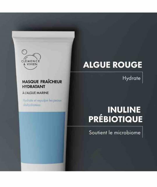 Organic facial mask – Clémence & Vivien hydrating skincare with algae