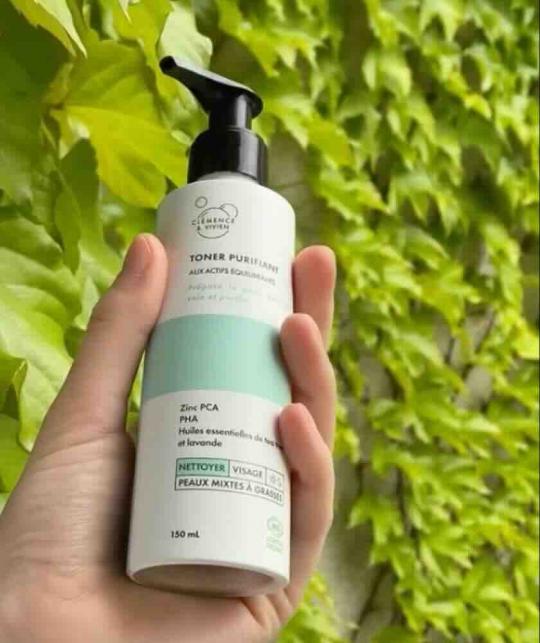 Lotion tonique naturelle Clémence & Vivien – soin purifiant pour peaux à imperfections