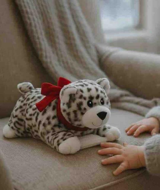 BABY LEOPARD Wärmekissen – weiches Kuscheltier für kalte Tage