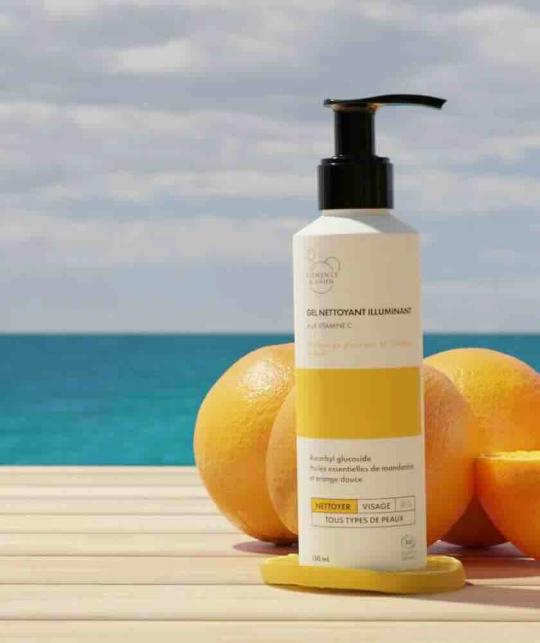 Illuminating Cleansing Gel Vitamin C organic skincare Clémence & Vivien brightening