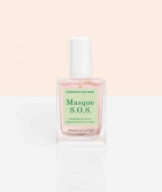 Manucurist S.O.S. Nagelmaske für beschädigte Nägel, nährende und reparierende Nachtpflege, hergestellt in Frankreich