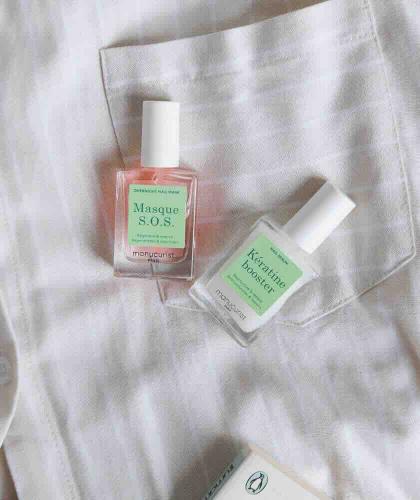 Pflege für Nägel mit Keratin Booster und S.O.S.-Maske von Manucurist