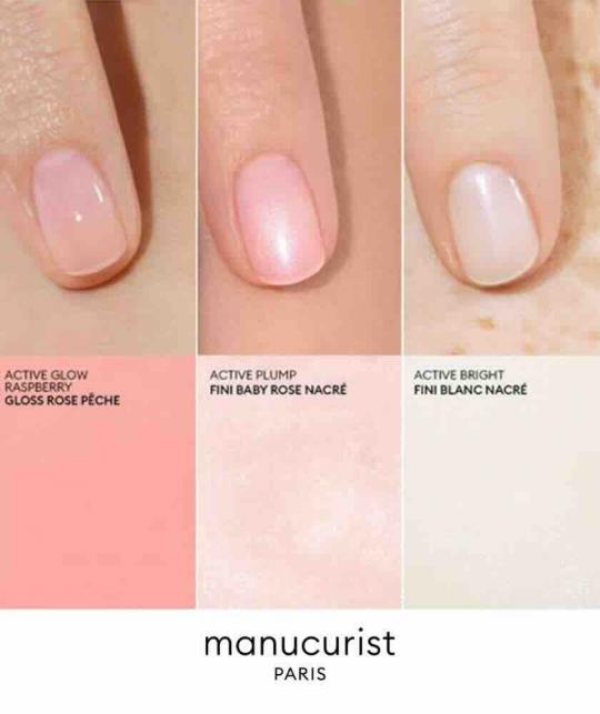 Manucurist Active™ Mini Smoothies Trio – Maniküre mit Active Glow Raspberry, Active Plump und Active Bright Pflege-Nagellack